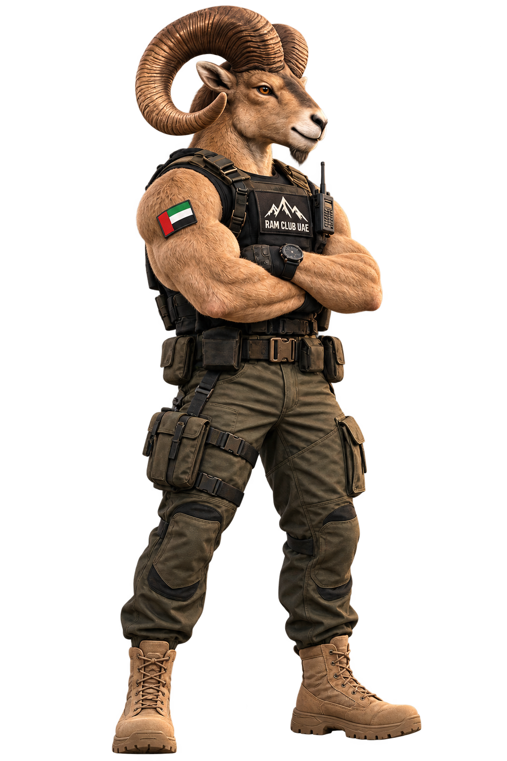 Raad, the Ram Club UAE mascot